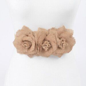 Linnen Flowers Elastic Belt